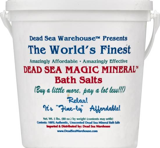 Dead Sea Magic Mineral Bath Salts Dead Sea Warehouse 5 lbs