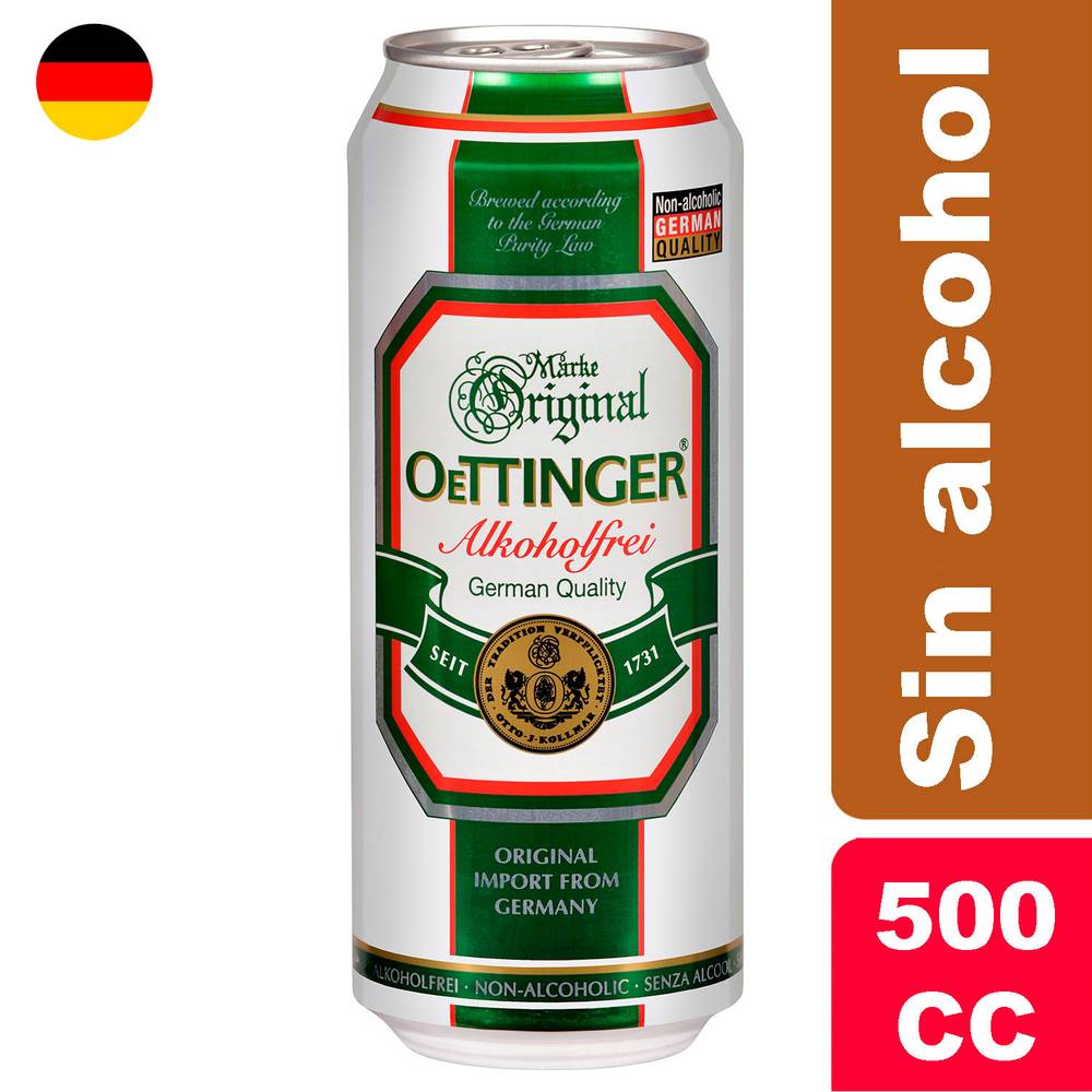 Oettinger cerveza sin alcohol (lata 500 ml)