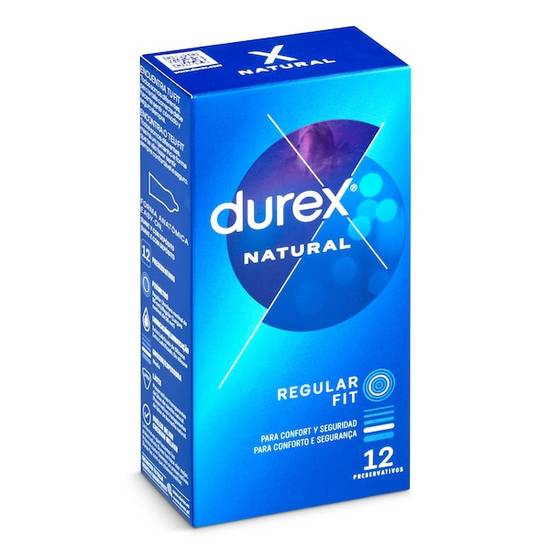 Preservativos natural comfort Durex caja 12 unidades