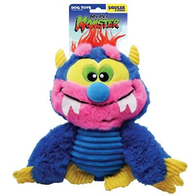 Hasbro My Pet Monster Squeak and Crunch Plush Dog Toys - Blue