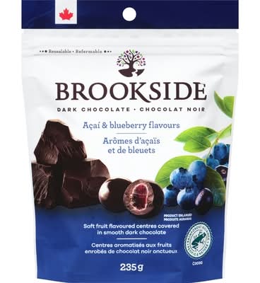Brookside chocolat noir - dark chocolate (açaïs-bleuets)