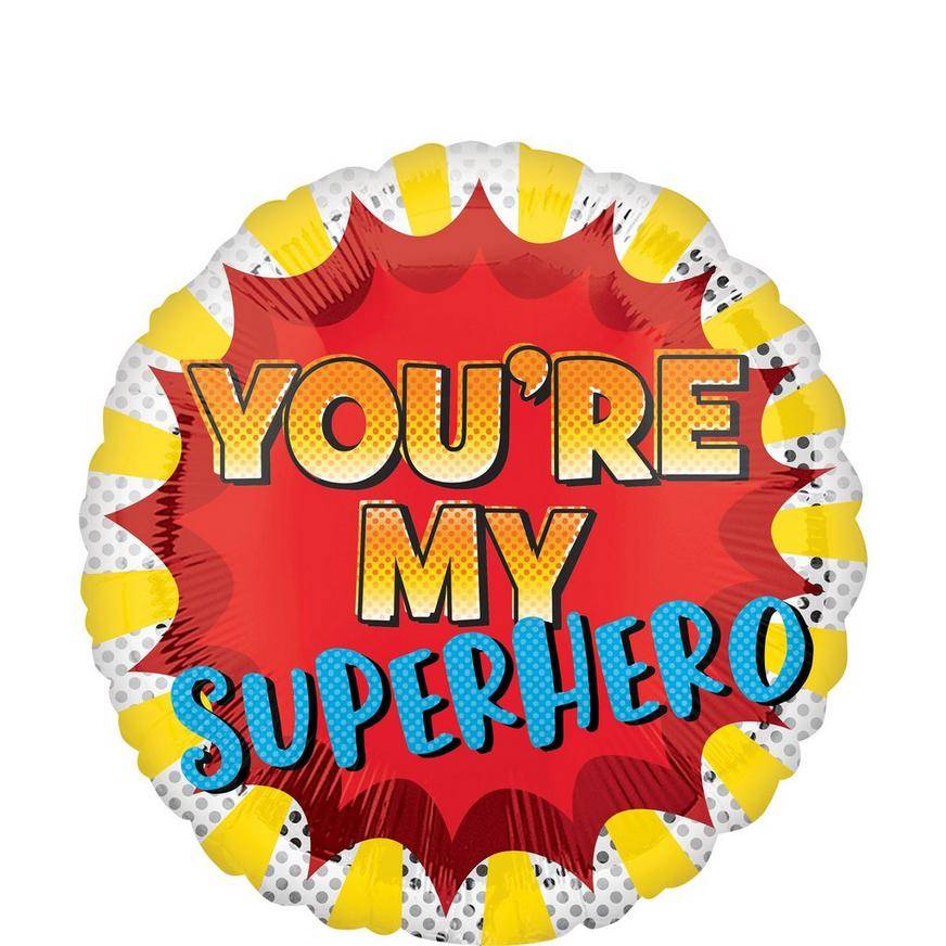 Uninflated You're My Superhero Balloon, 19in