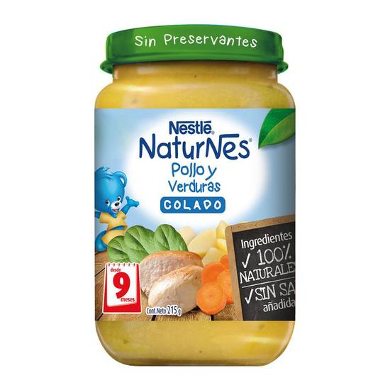 Nestlé - Colado NaturNes pollo y verduras - Frasco 215 g