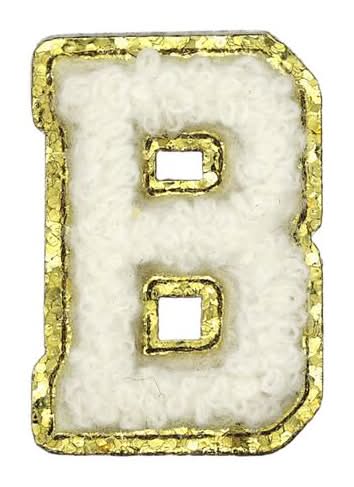 1.5" White Chenille Patch By Make Market