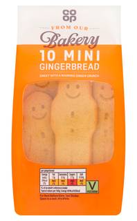 Co-op Bakery 10 Mini Gingerbreads