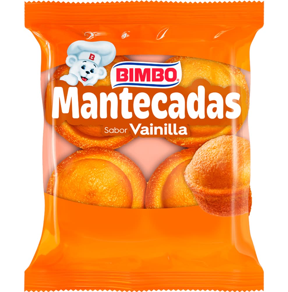 Bimbo · Mantecadas pan dulce, vainilla (4 un)
