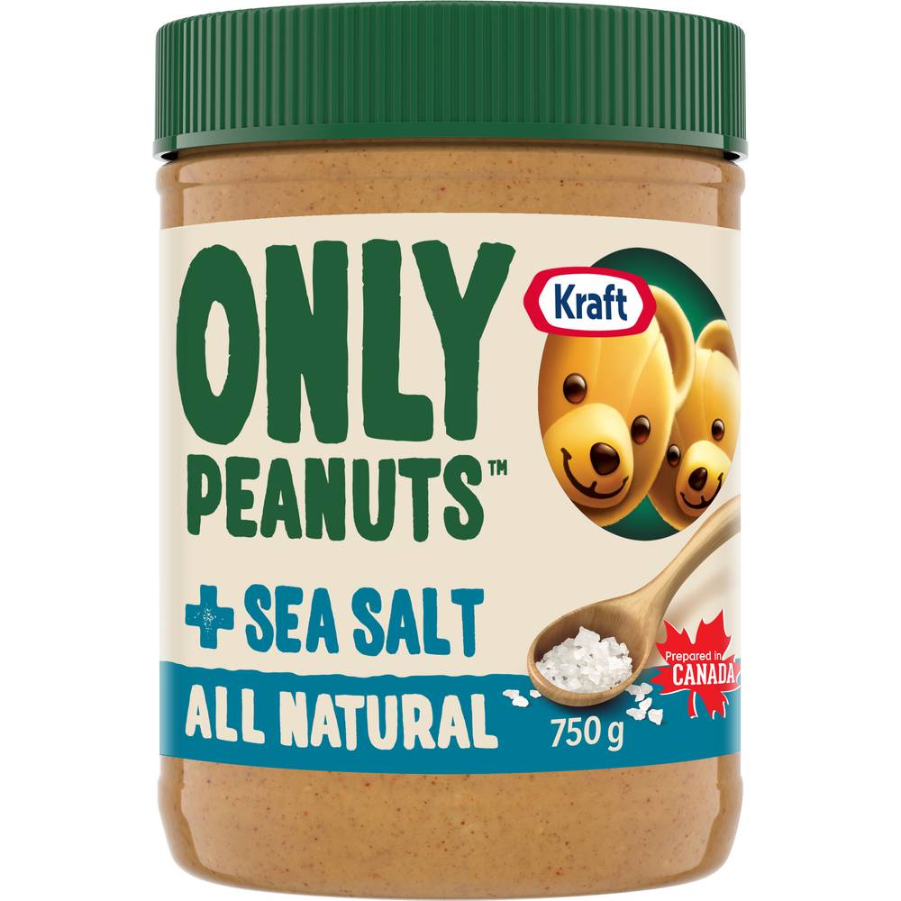 Kraft Peanut Butter All Natural, Sea Salt (750 g)