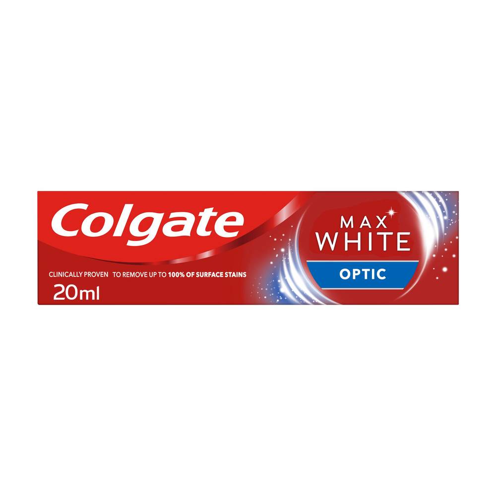 Colgate Max White One Optic Whitening Toothpaste Travel Size 20ml,  Limited Edition 640ml