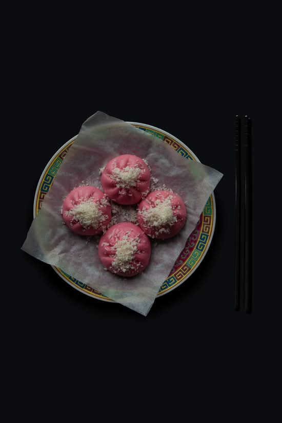 Baozi z kokosem i marakuja