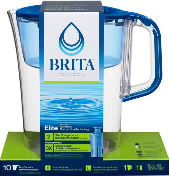 Brita Elite Water Filter Pitcher Made Without Bpa