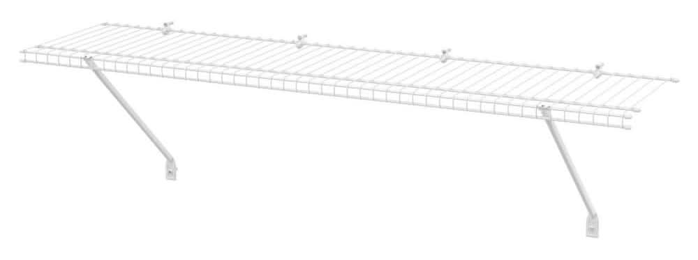 Closetmaid 48 In. W X 12 In. D White Steel Wire Closet Shelf
