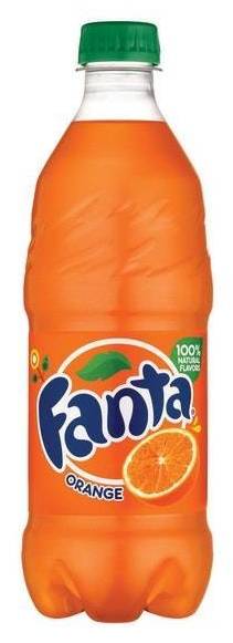 Fanta Soft Drinks, Orange (20 oz)
