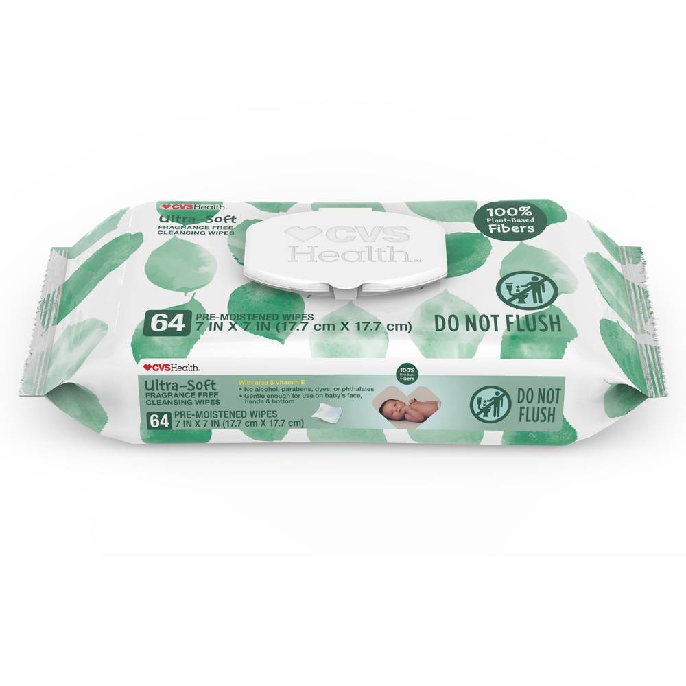 Cvs Health Natural Baby Wipes, 64 Ct