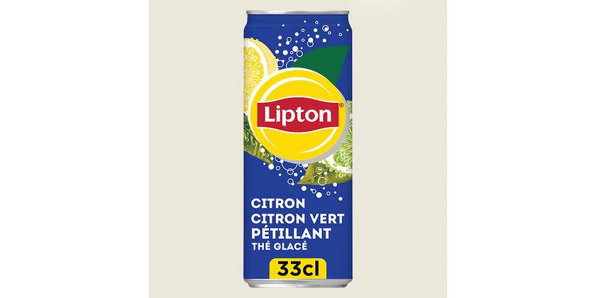 Lipton® Ice Tea Pétillant Citron Citron Vert 33cl