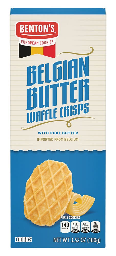 Benton's Belgian Waffle Crisps Cookies, Butter (3.52 oz)