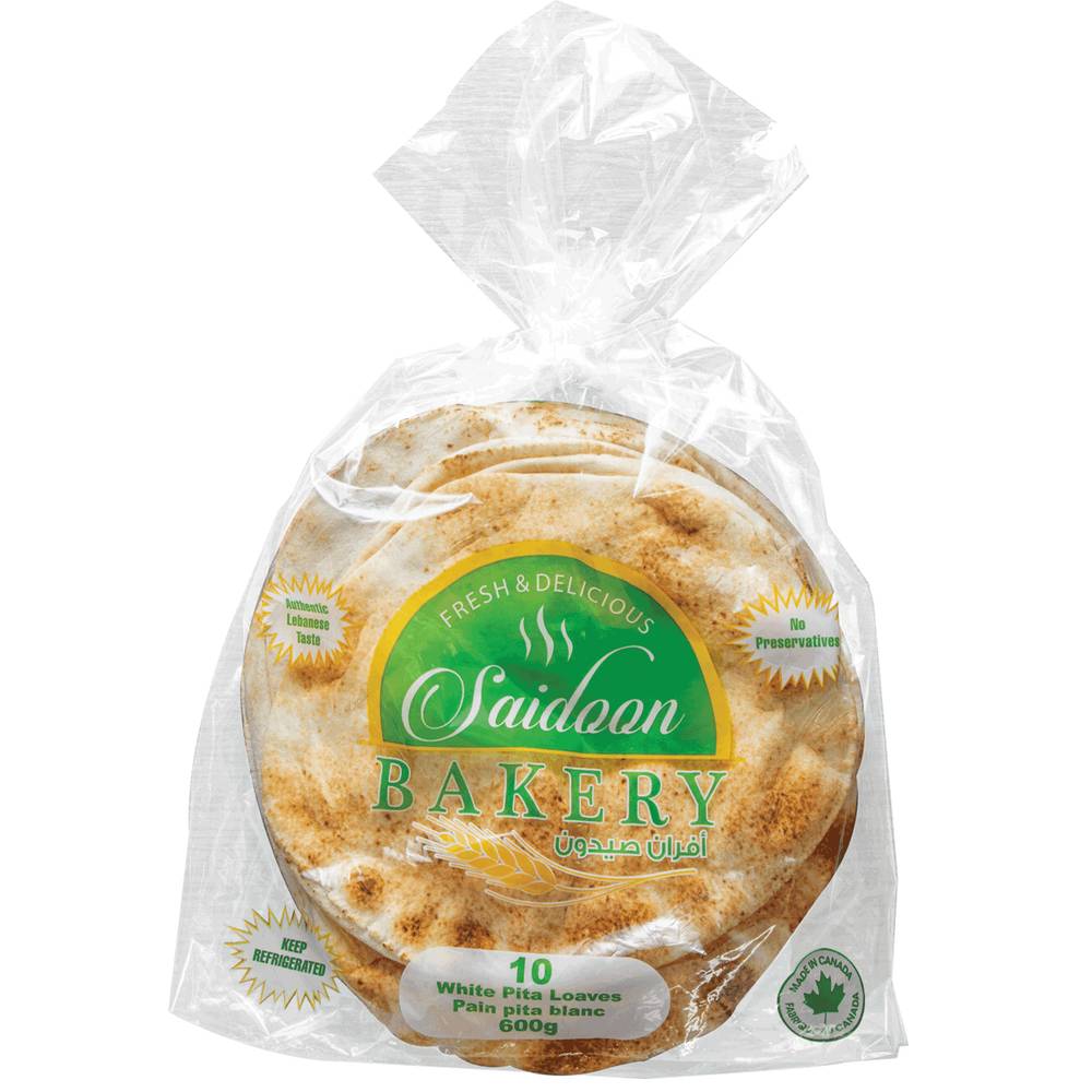 Saidoon Bakery 10 " White Pita Bread (300 g)