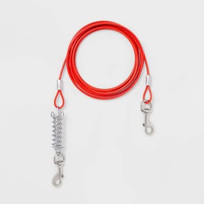 Boots & Barkley Heavyweight Cable Tie-Out For Dogs, 15 ft