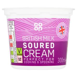 Co-op British Soured Cream 300ml