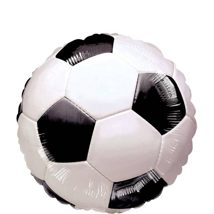 Party City Uninflated Soccer Ball Balloon, 18 in