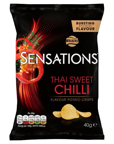 Walkers Sensations Thai Sweet Chilli Crisps (40g)