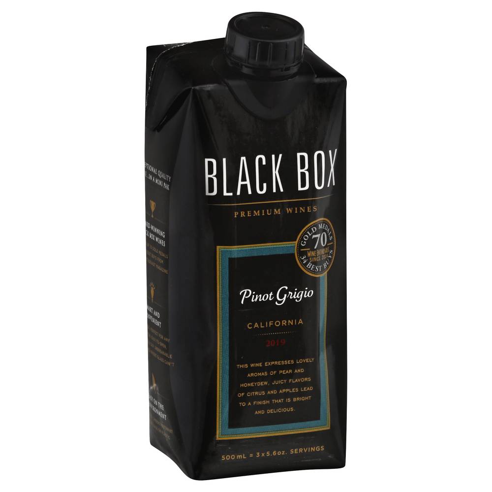 Black Box California Pinot Grigio Wine, 2019 (500 ml)