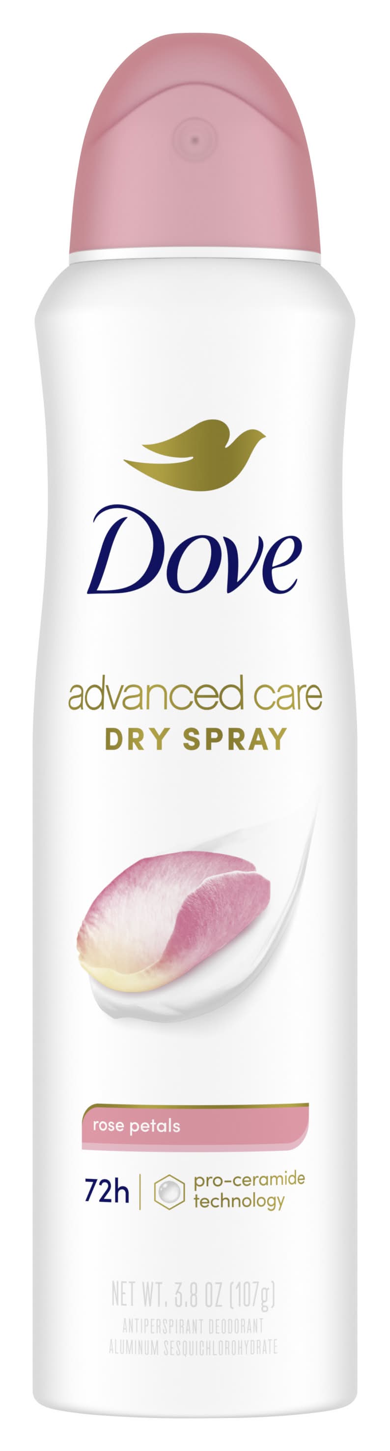 Dove Advanced Care Dry Spray Deodorant, Rose Petals (3.8 oz)