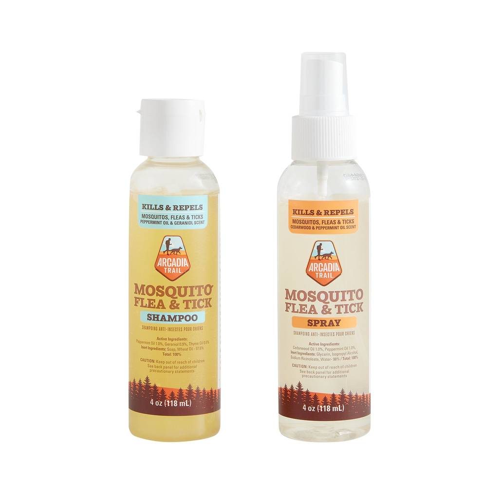 Arcadia Trail Mosquito Flea & Tick Shampoo & Spray (2 ct)