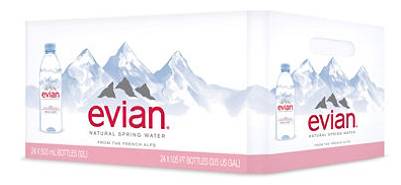 Evian - Natural Spring Water, 24 Ct, 500 mL (1X24|1 Unit per Case)