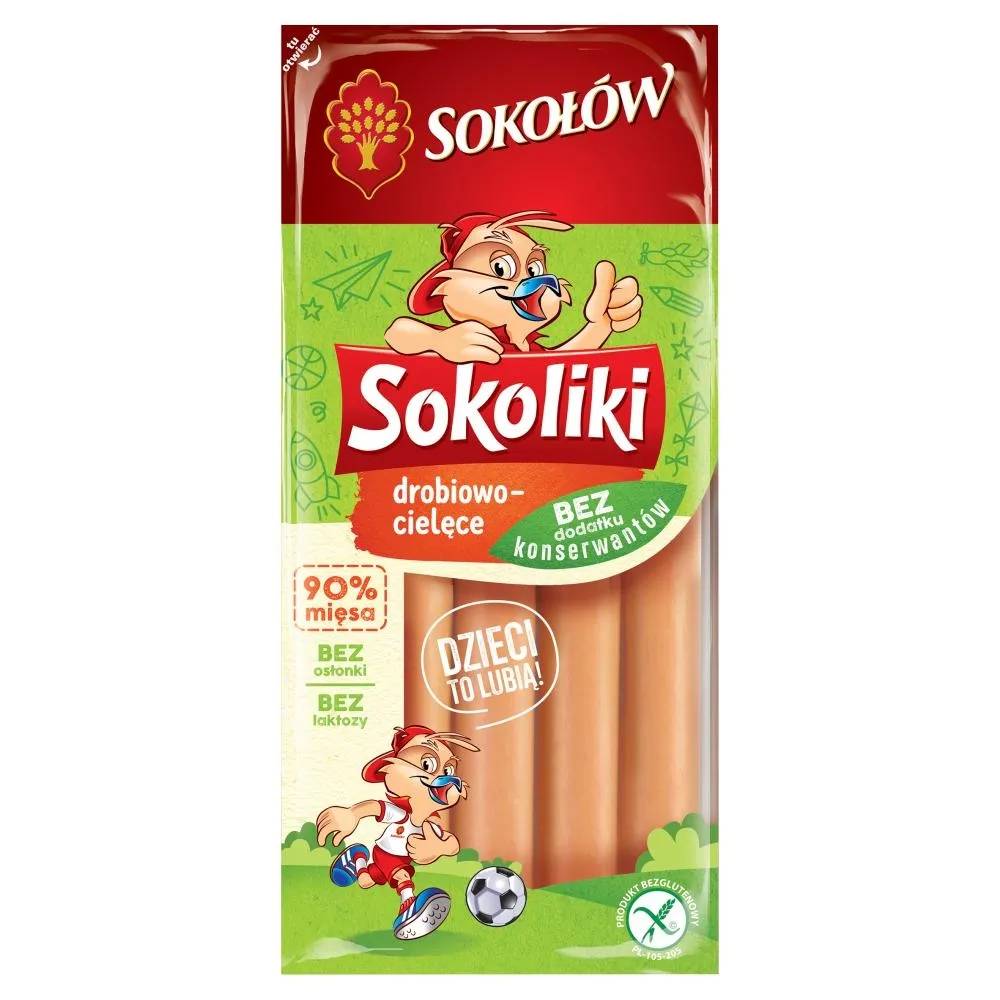 Sokołów Sokoliki Produkt drobiowy z cielęciną 140 g