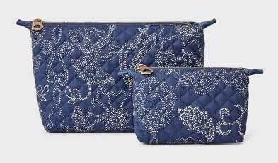 Universal Thread Travel Bag Pouch System, Navy Blue