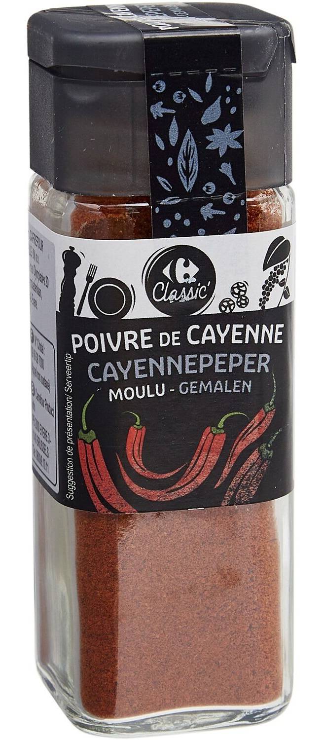 Carrefour Classic' - Poivre de cayenne moulu (35g)