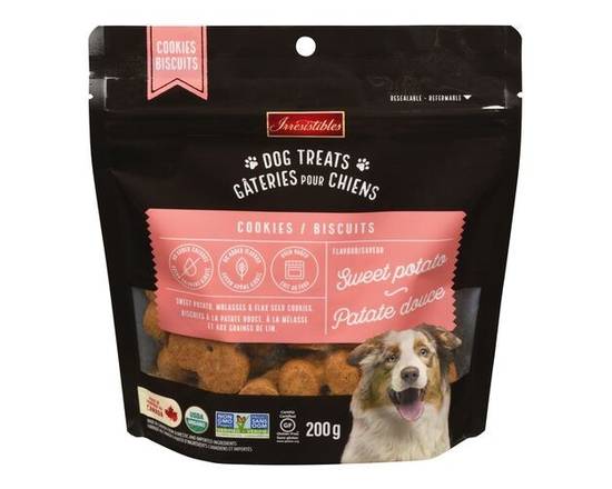 Irresistibles · Patate douce sans gluten bio - Organic Gluten Free Sweet Potato Dog Treat (200 g)