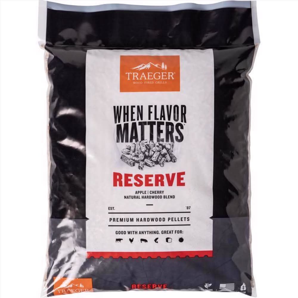Traeger Reserve Hardwood Pellets All Natural Apple/Cherry 20 Lb