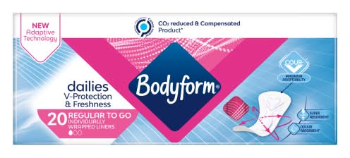 Bodyform Dailies Normal Panty Liners (20 pack)