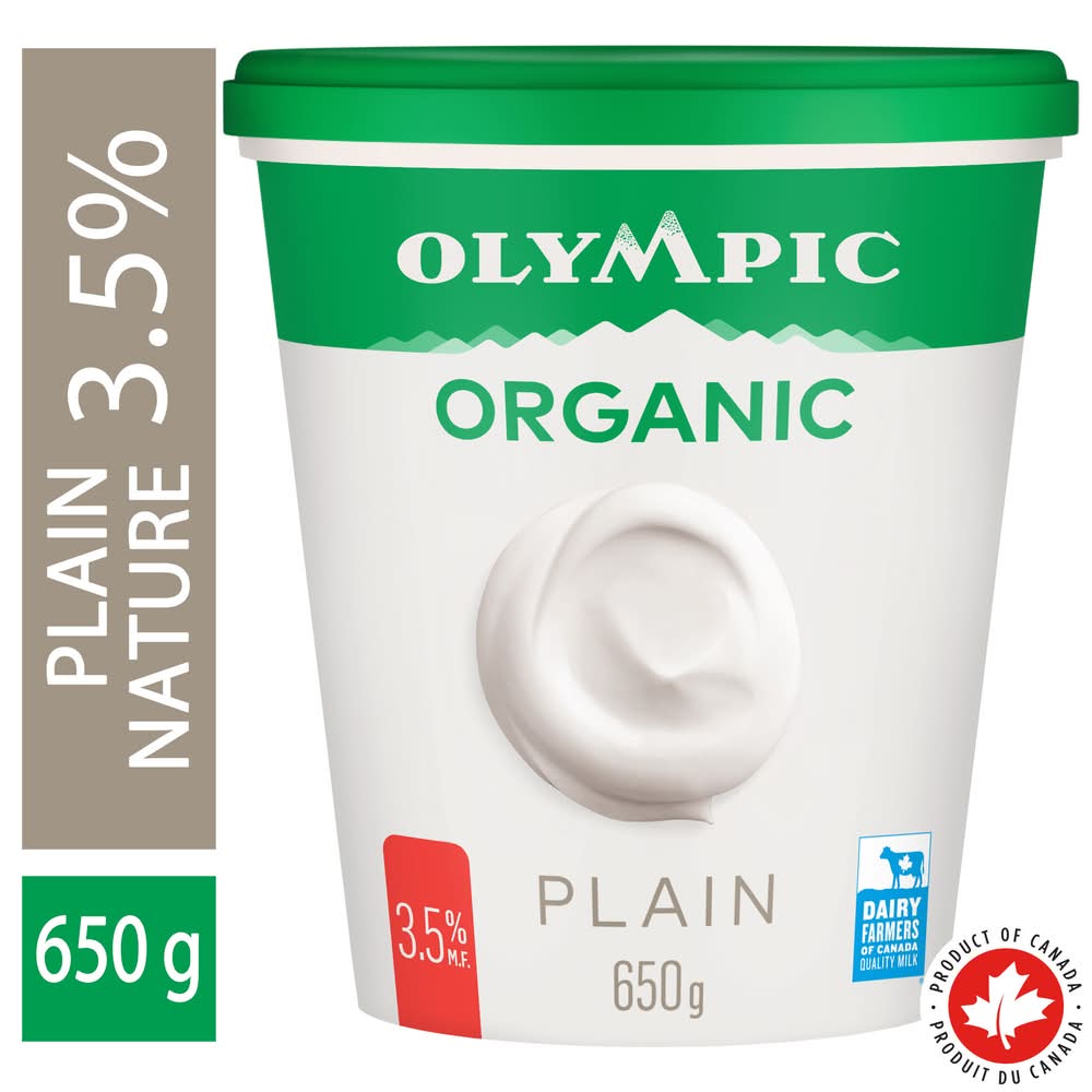 Olympic Organic Plain Yogurt (650 g)