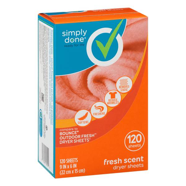 Simply Done Fresh Scent Dryer Sheets