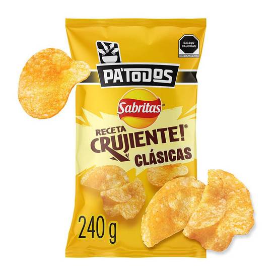 Sabritas · Papas fritas receta crujiente clásicas pa'todos (240 g)