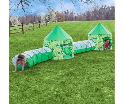 Green Pop-Up Play 4-Section Tents & Tunnels Set