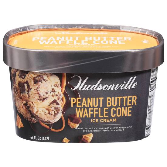 Hudsonville Waffle Cone Ice Cream (peanut butter)
