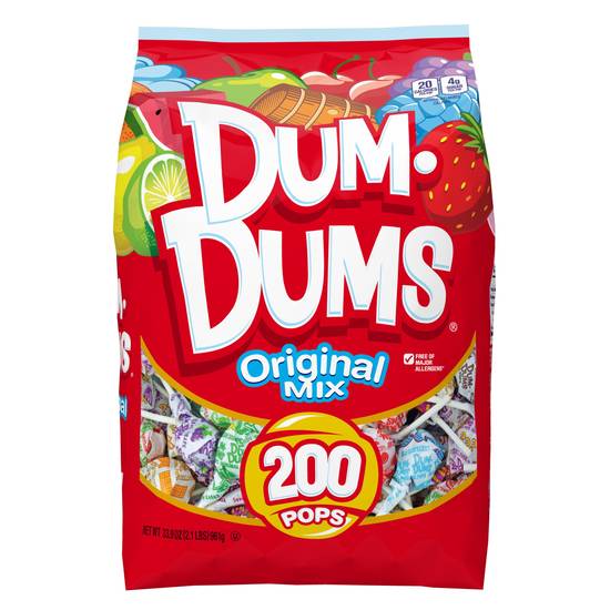 Dum Dums Original Mix Lollipops (200 ct)