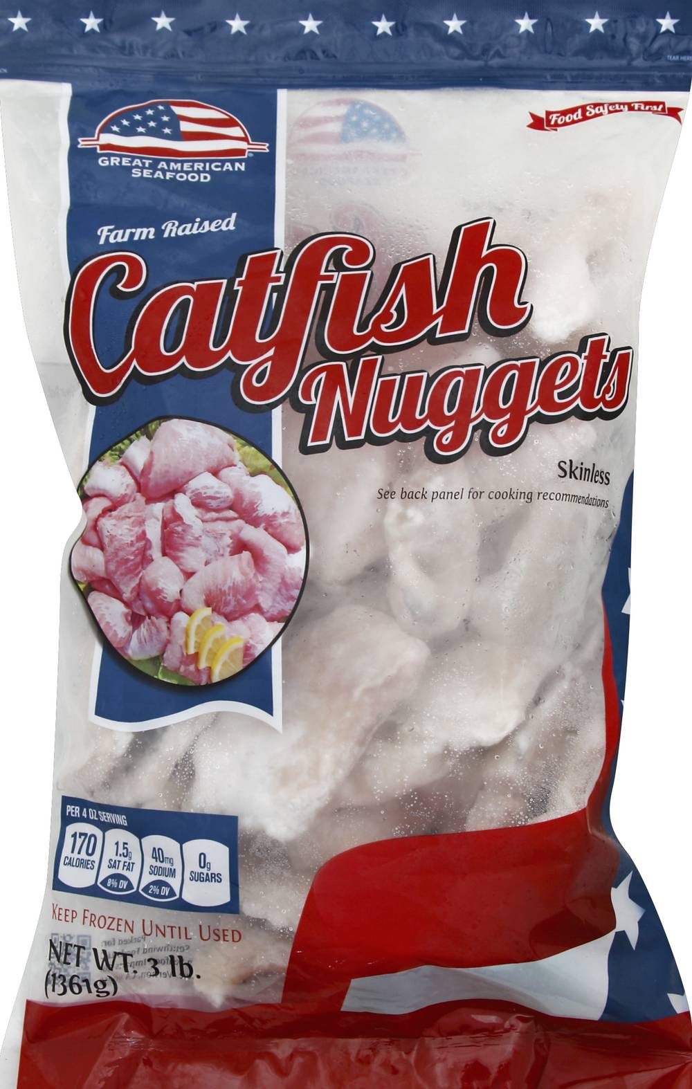 Great American Seafood Imports Co. Catfish Nuggets (3 lbs)