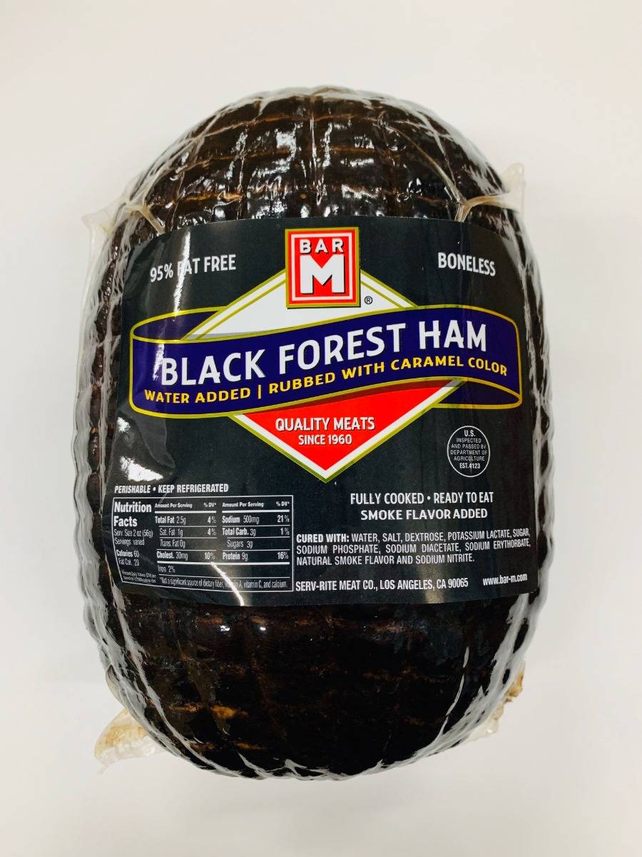 Bar M Black Forest Ham water added rubbed with Caramel (1 Unit per Case)