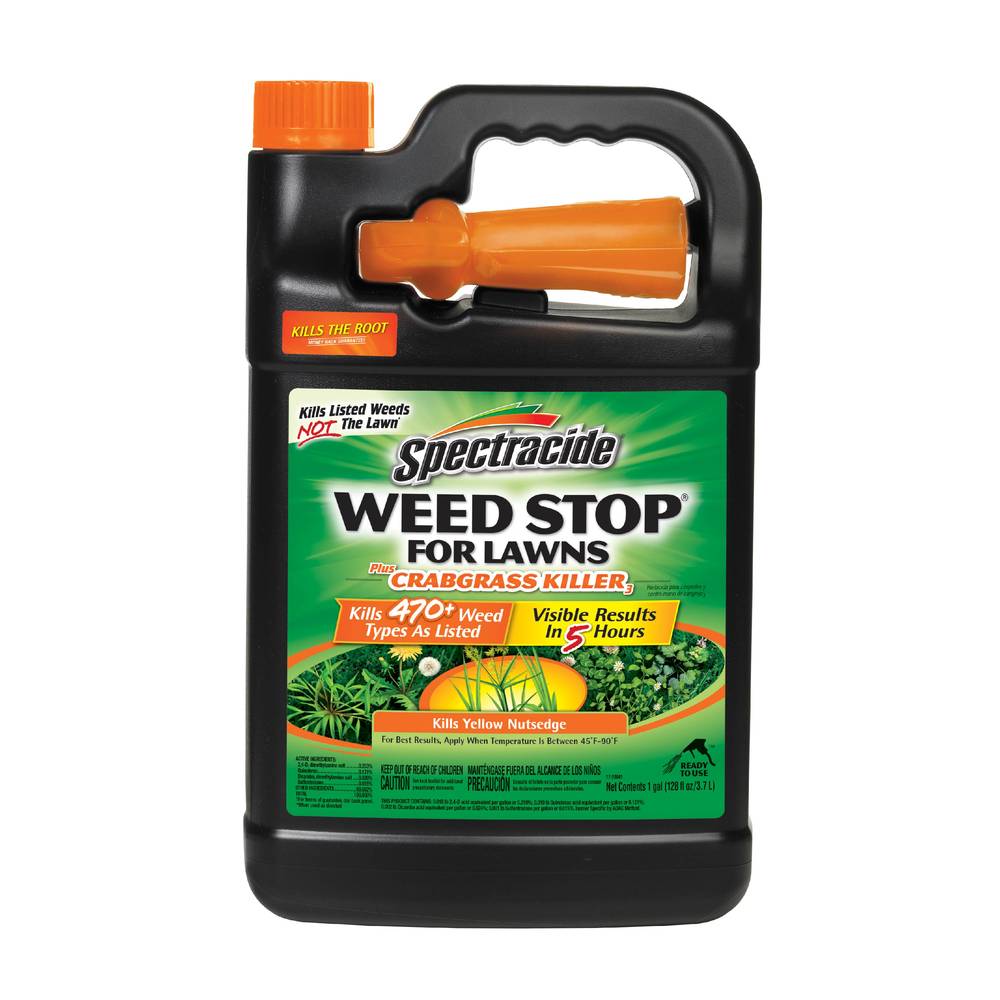 Spectracide Weed Stop For Lawns Plus Crabgrass Killer 1-Gallon Trigger Spray Lawn Weed Killer | HG-96587