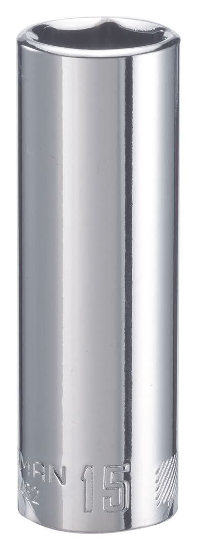 Craftsman 15 Mm X 3/8 In. Drive Metric 6 Point Deep Deep Socket 1 Pc