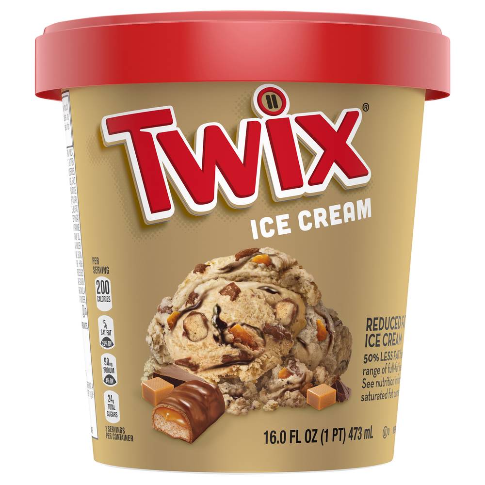 Twix Reduced Fat Ice Cream, Caramel (16 fl oz)