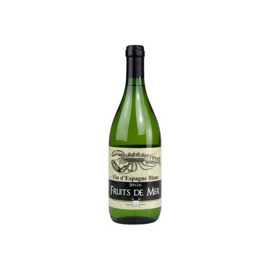 Vin blanc spécial fruits de mer 75cl