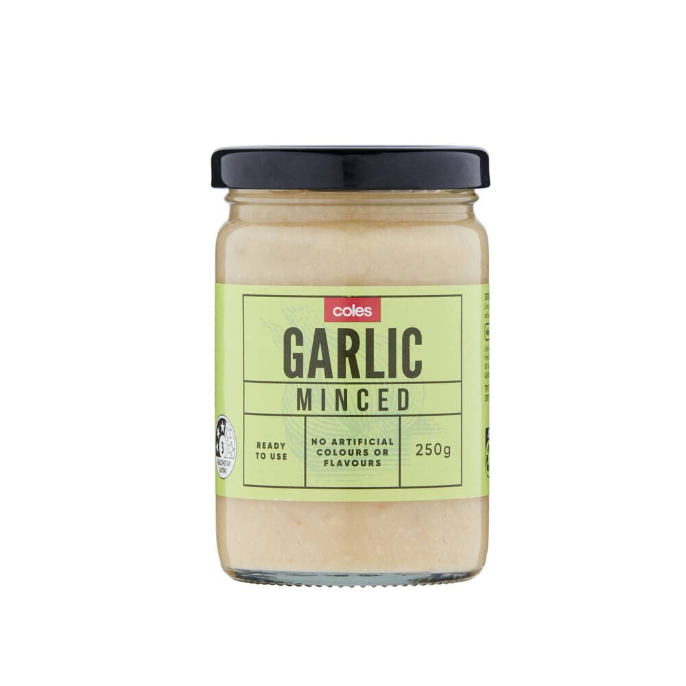 Coles Minced Garlic 250g