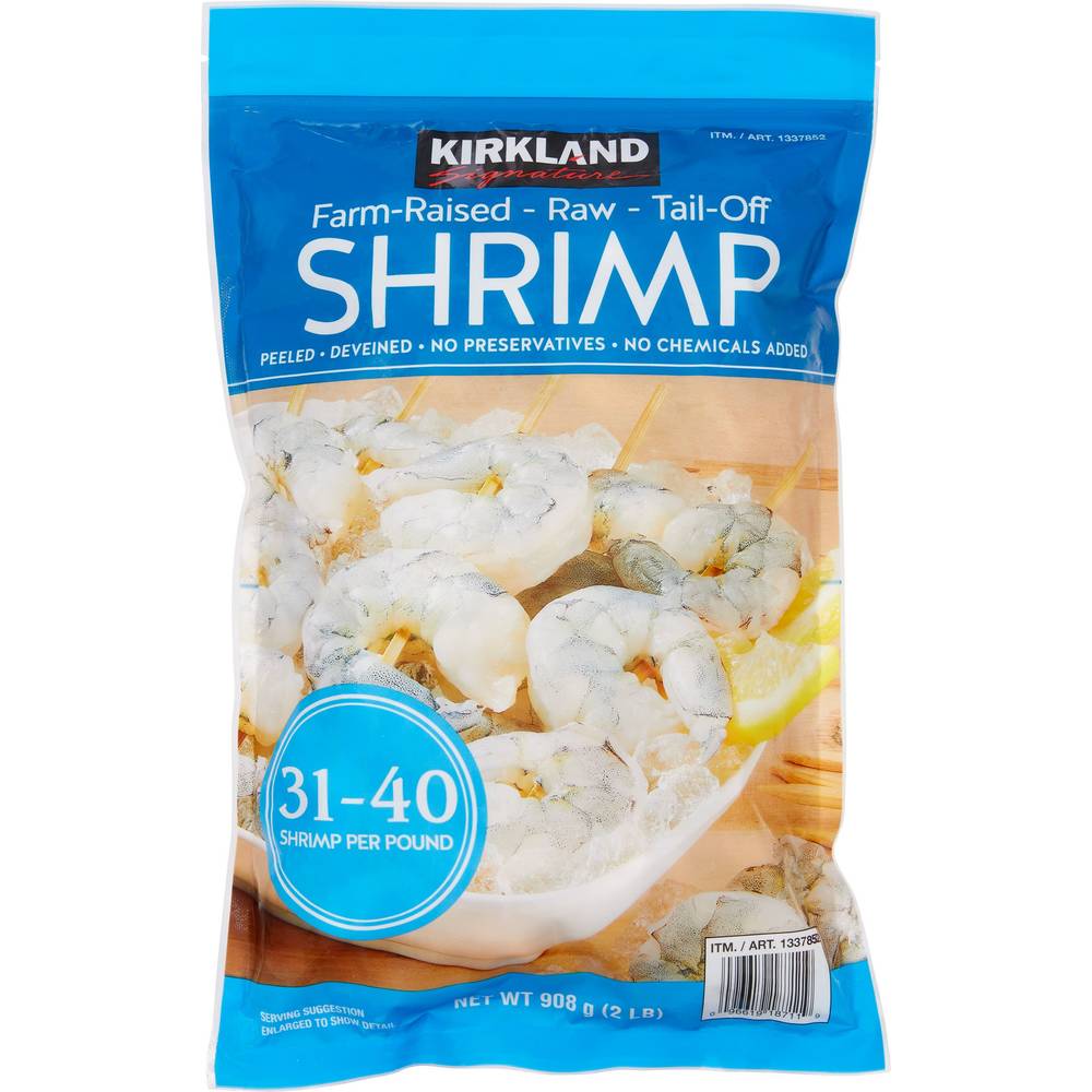 Kirkland Signature Raw Tail Off Shrimp (2 lbs)