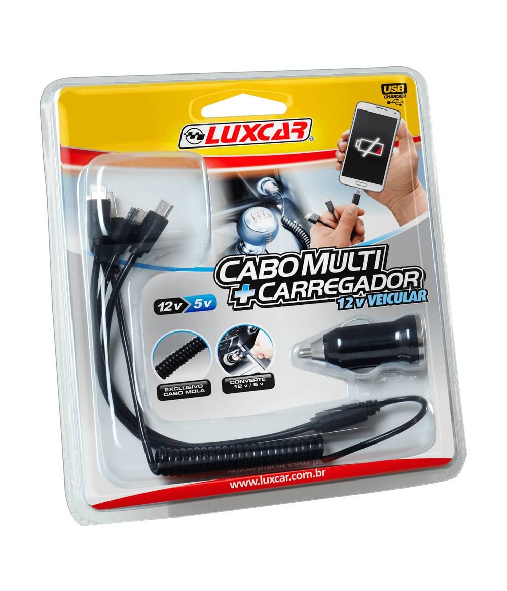 Luxcar cabo carga fácil + carregador