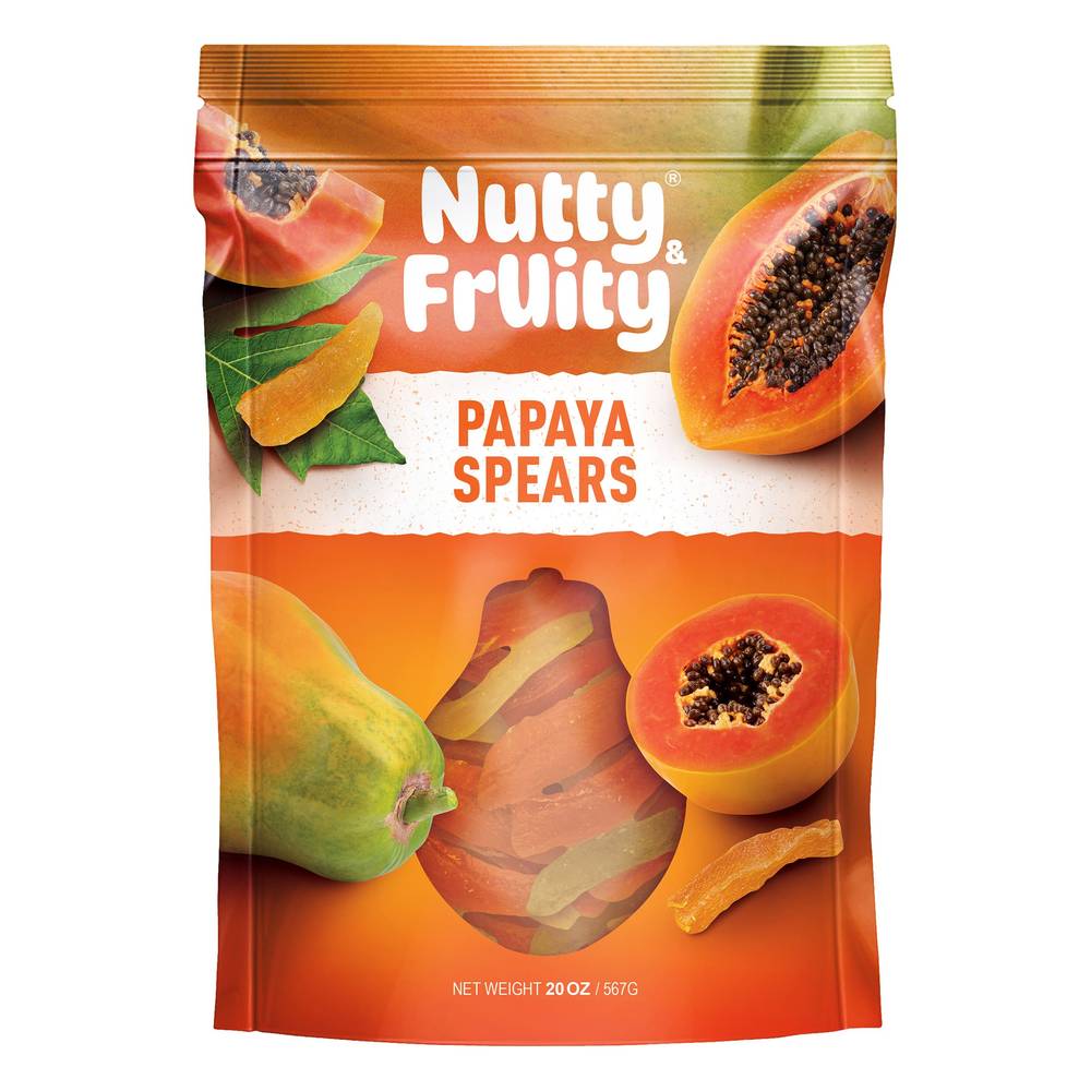 Nutty And Fruity Papaya Slices, 20 oz
